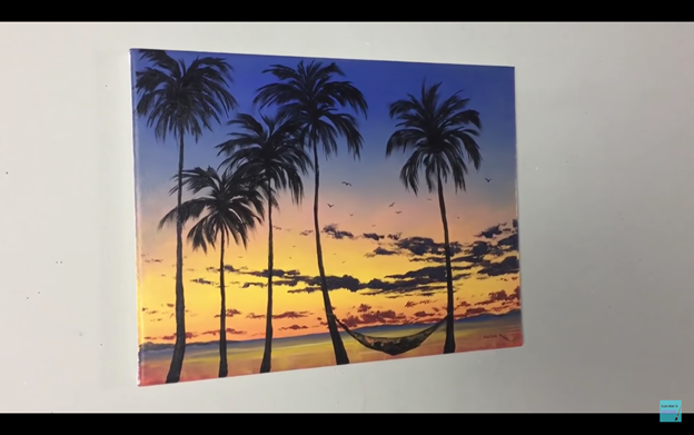 easy sunset paintings