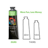 ColorByFeliks Acrylic Paint Set, 24 Large Tubes -37 mL, 1.25 oz