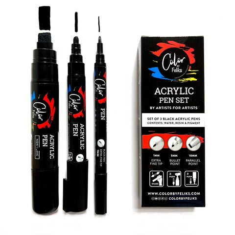 Acrylic Paint Pens (Set of 3) – ColorByFeliks