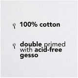 FREDRIX® Premium Stretched Painting Canvas 100% Cotton (Size 18" x 24")